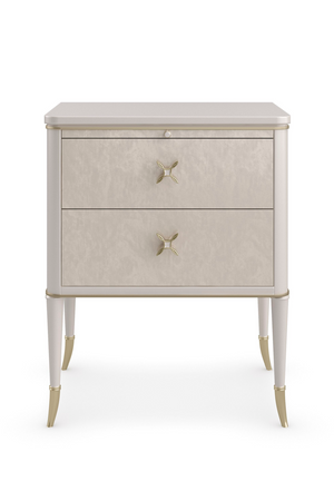  Modern Cream Nightstand | Oroa.com