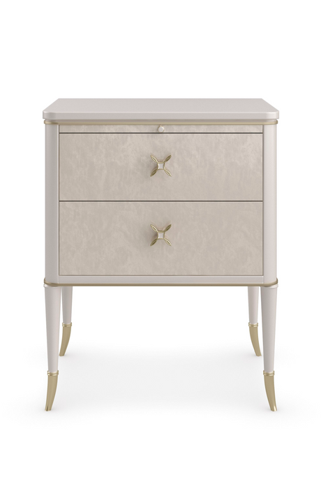  Modern Cream Nightstand | Oroa.com