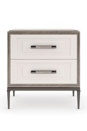  Wood Modern 2-Drawer Nightstand | Oroa.com