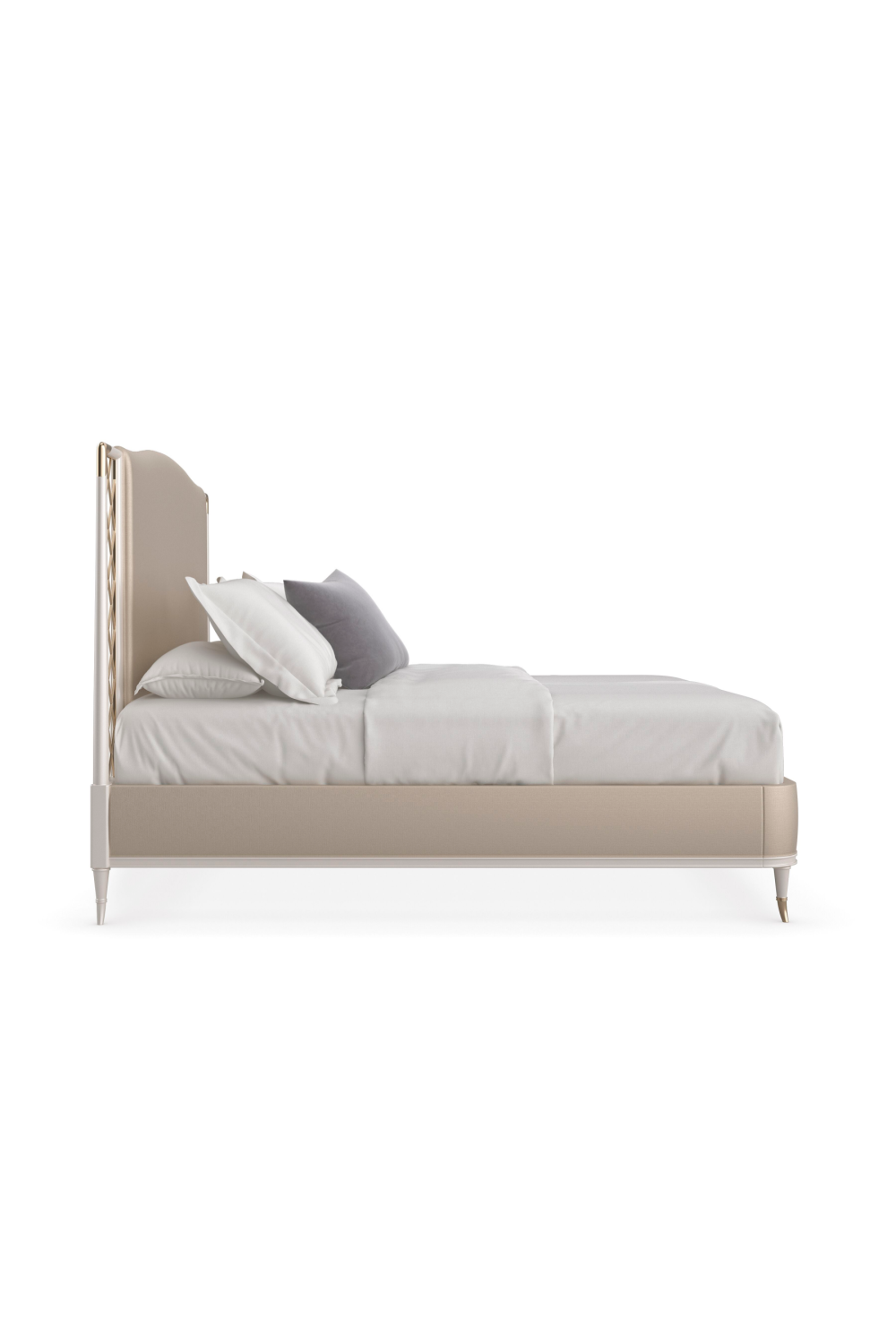   Light Gray Modern Bed | Oroa.com