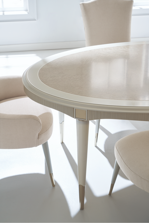   Cream Oval Dining Table | Oroa.com