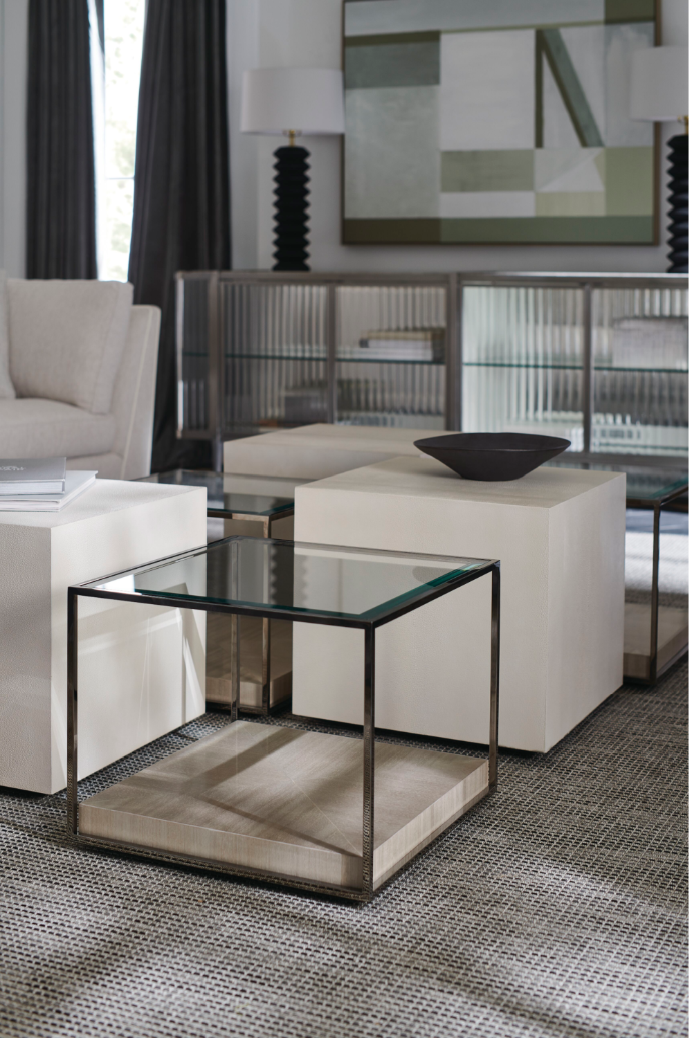   Shagreen Cube Cocktail Table | Oroa.com