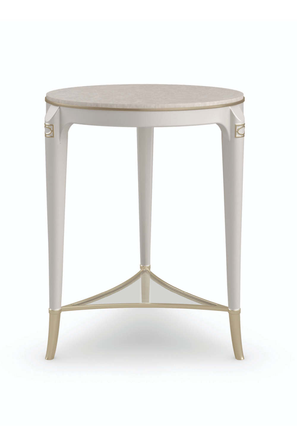   Cream Round Modern Side Table | Oroa.com