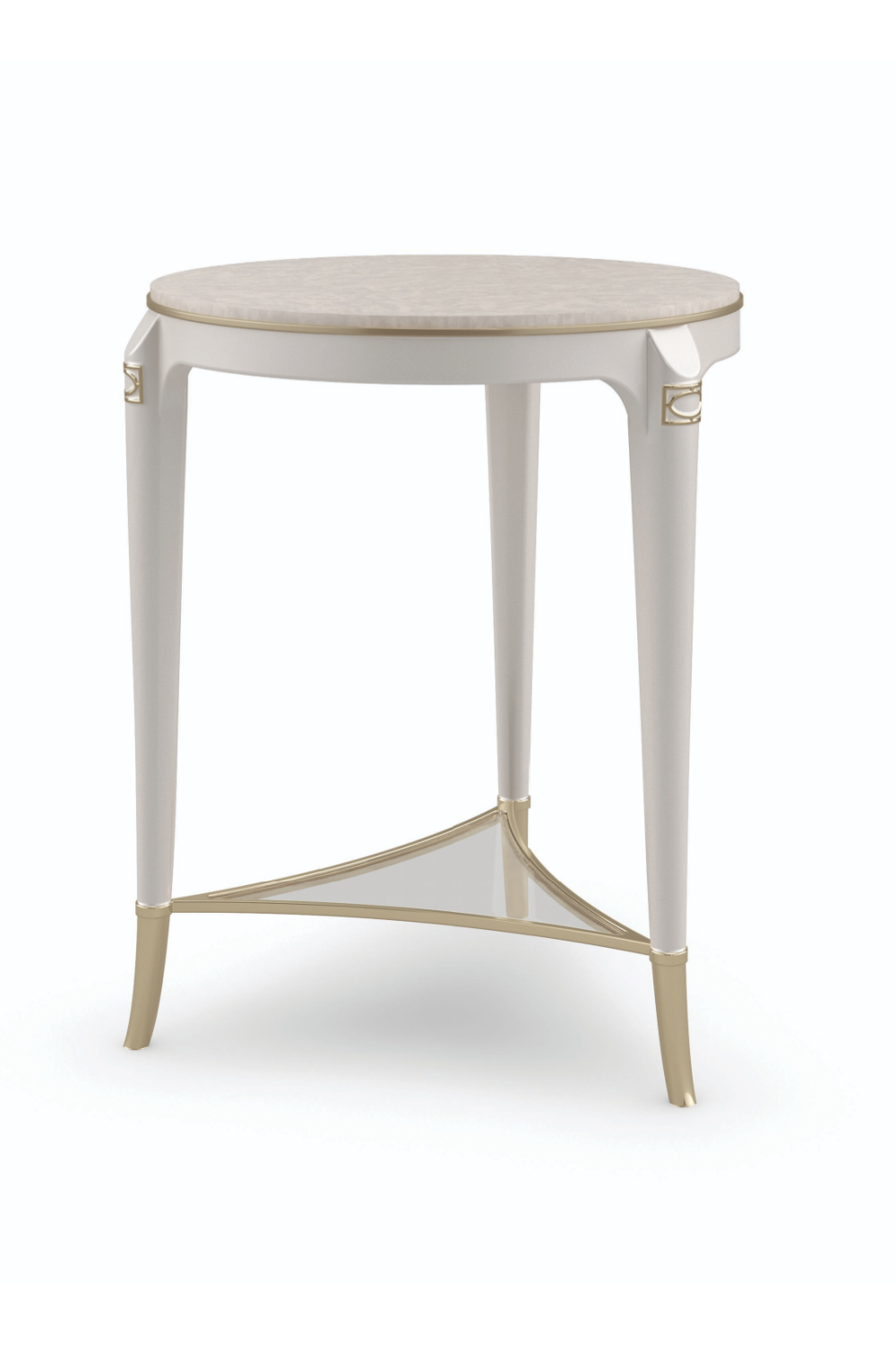   Cream Round Modern Side Table | Oroa.com