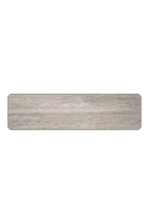   Silver Travertine Console Table | Oroa.com
