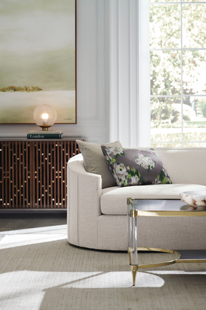   Slatted Wood Media Console | Oroa.com