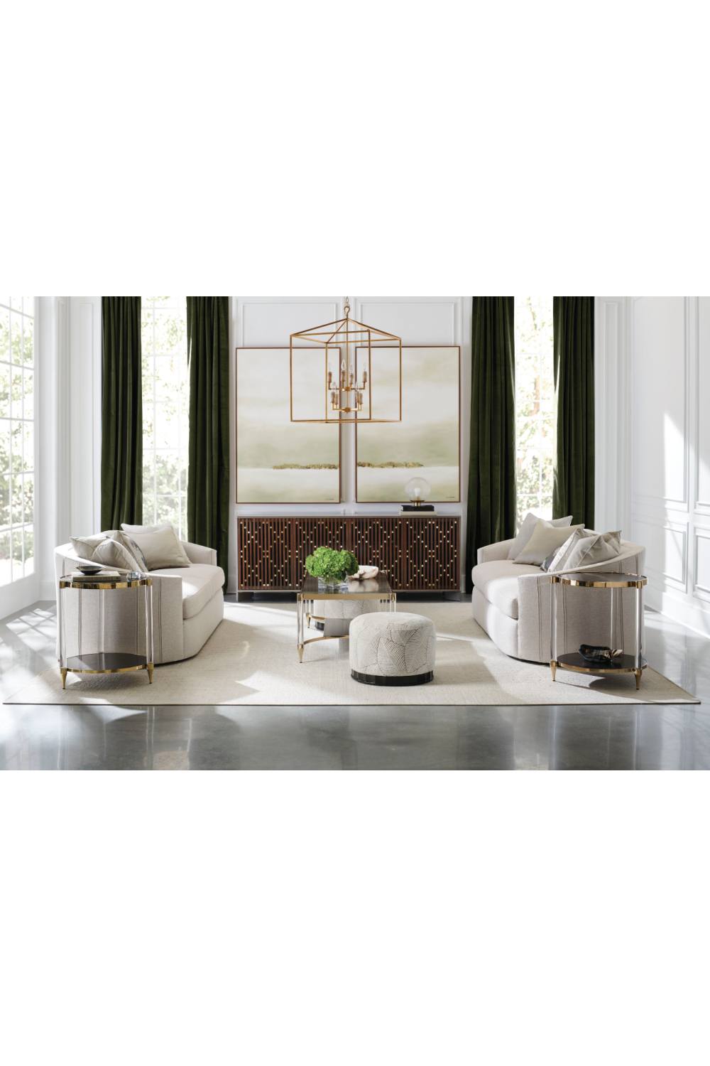   Slatted Wood Media Console | Oroa.com