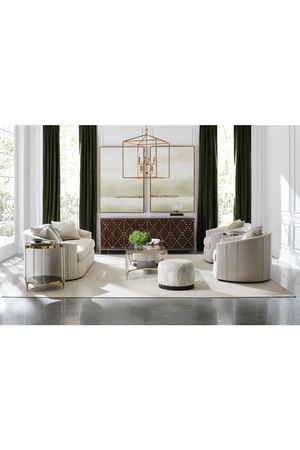   Slatted Wood Media Console | Oroa.com