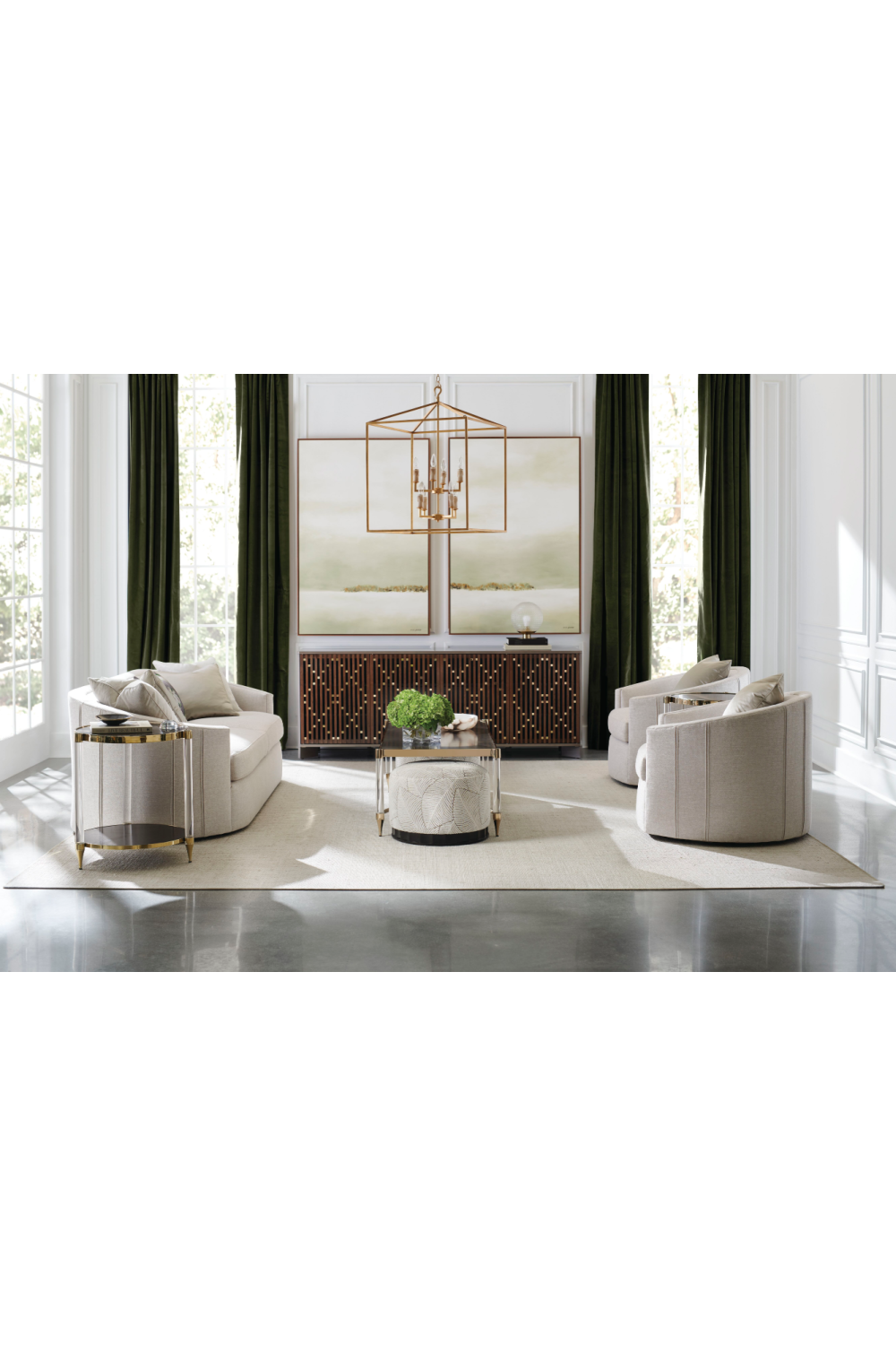   Slatted Wood Media Console | Oroa.com
