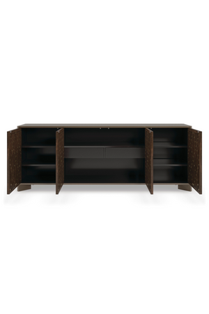   Slatted Wood Media Console | Oroa.com