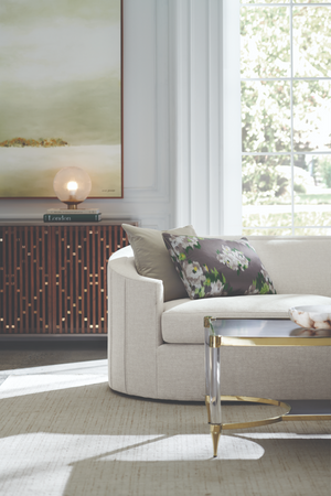  Slatted Wood Media Console | Oroa.com