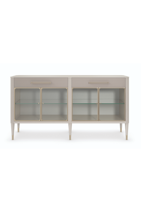   Glass Door Modern Sideboard | Oroa.com