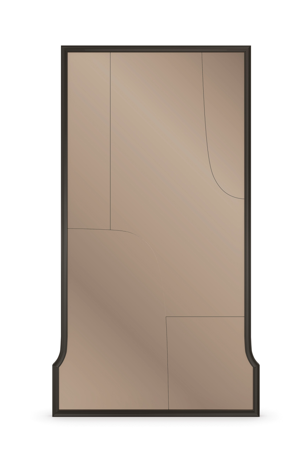   Brown Framed Bronze Mirror | Oroa.com
