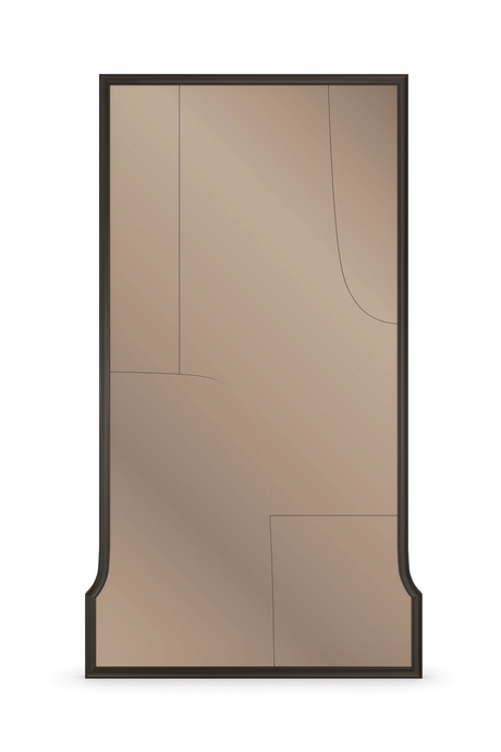   Brown Framed Bronze Mirror | Oroa.com