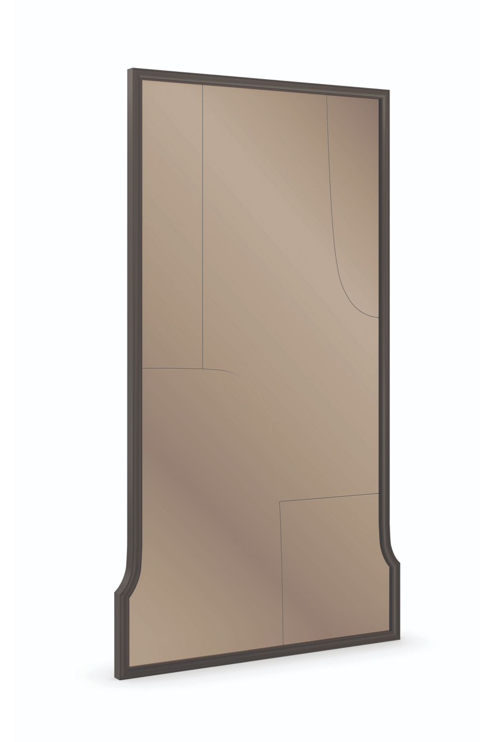   Brown Framed Bronze Mirror | Oroa.com