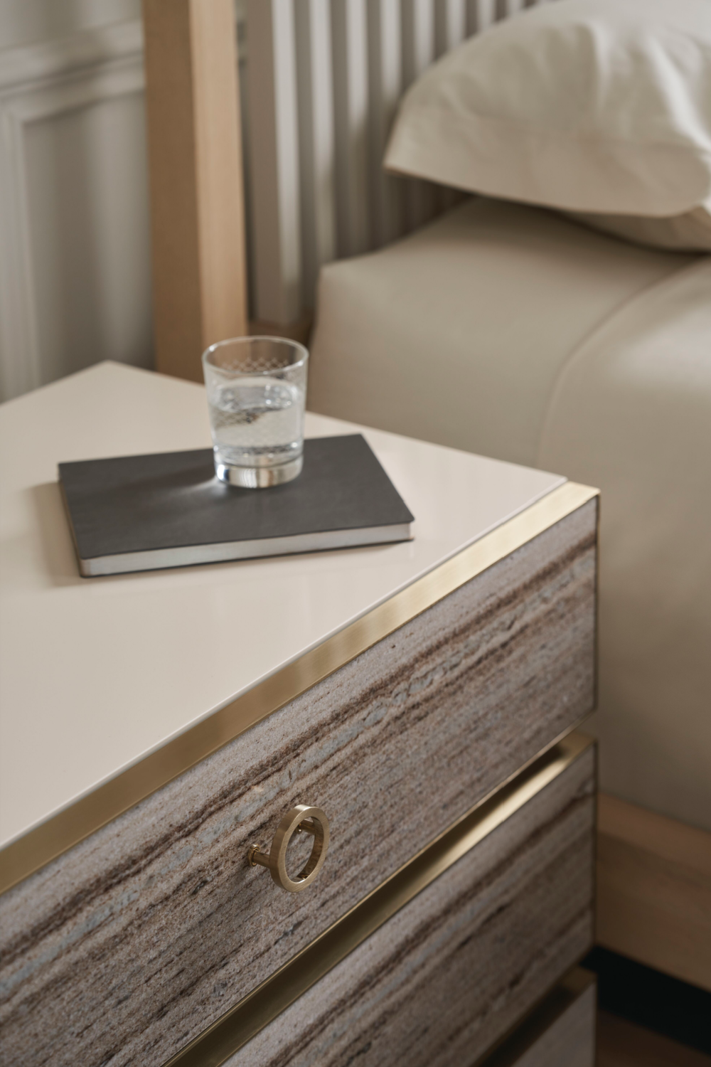   Gray Sandstone Nightstand | Oroa.com