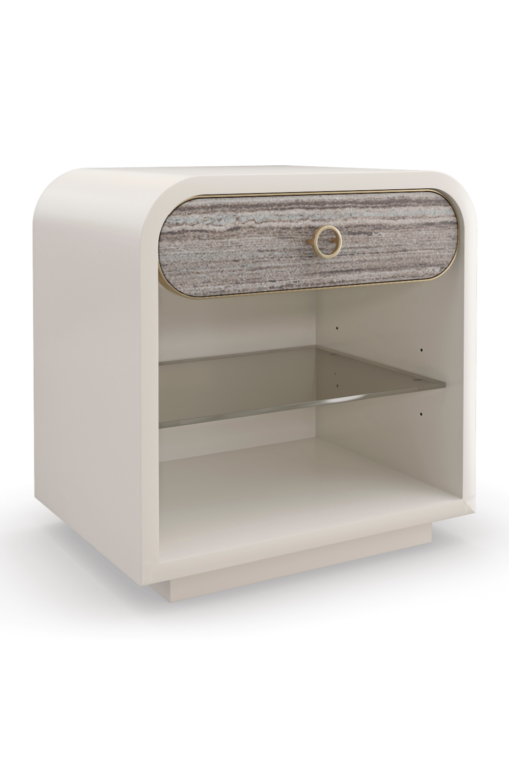   White Modern Nightstand | Oroa.com