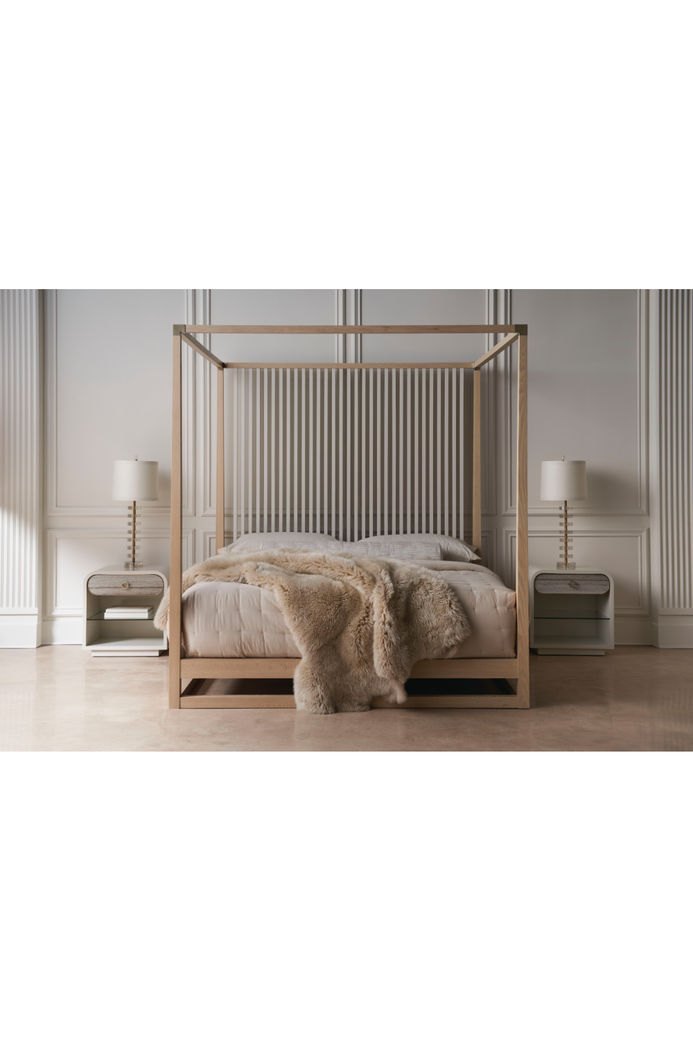   White Modern Nightstand | Oroa.com