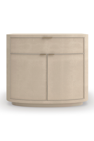   Cream Shagreen Nightstand | Oroa.com