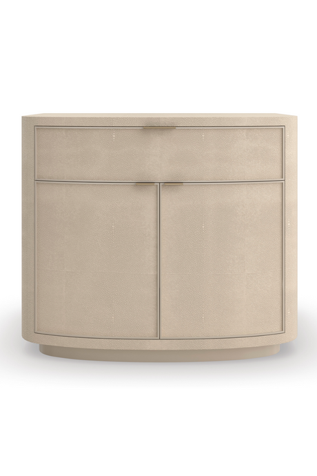   Cream Shagreen Nightstand | Oroa.com