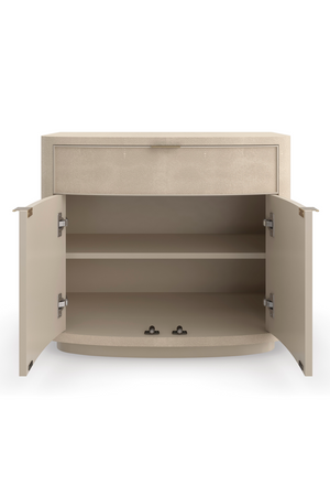   Cream Shagreen Nightstand | Oroa.com