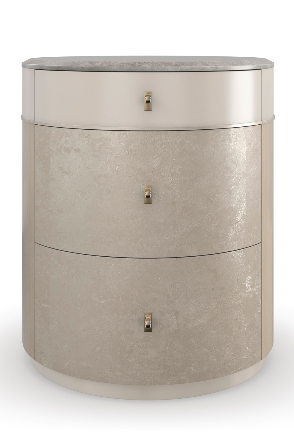   Curved Metallic Nightstand | Oroa.com