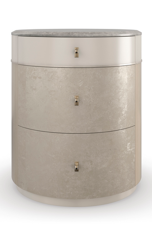   Curved Metallic Nightstand | Oroa.com