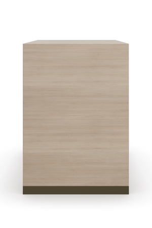   Beige 2-Drawer Nightstand | Oroa.com