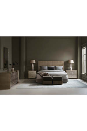   Beige 2-Drawer Nightstand | Oroa.com