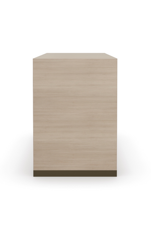   Beige 2-Drawer Nightstand | Oroa.com