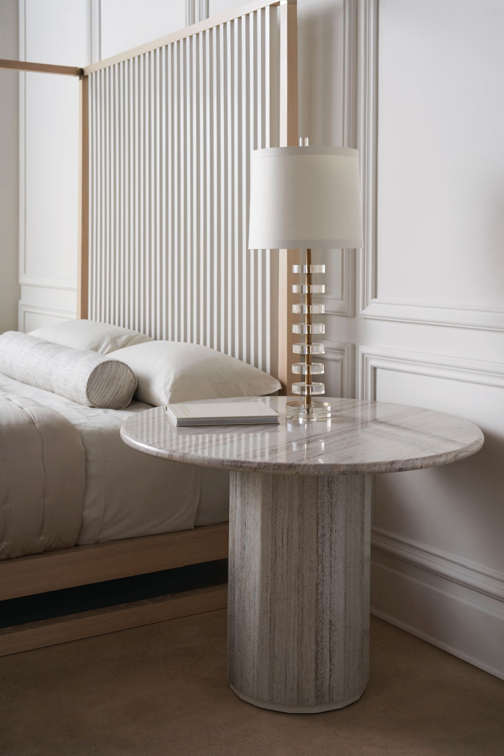   Light Oak Canopy Bed | Oroa.com