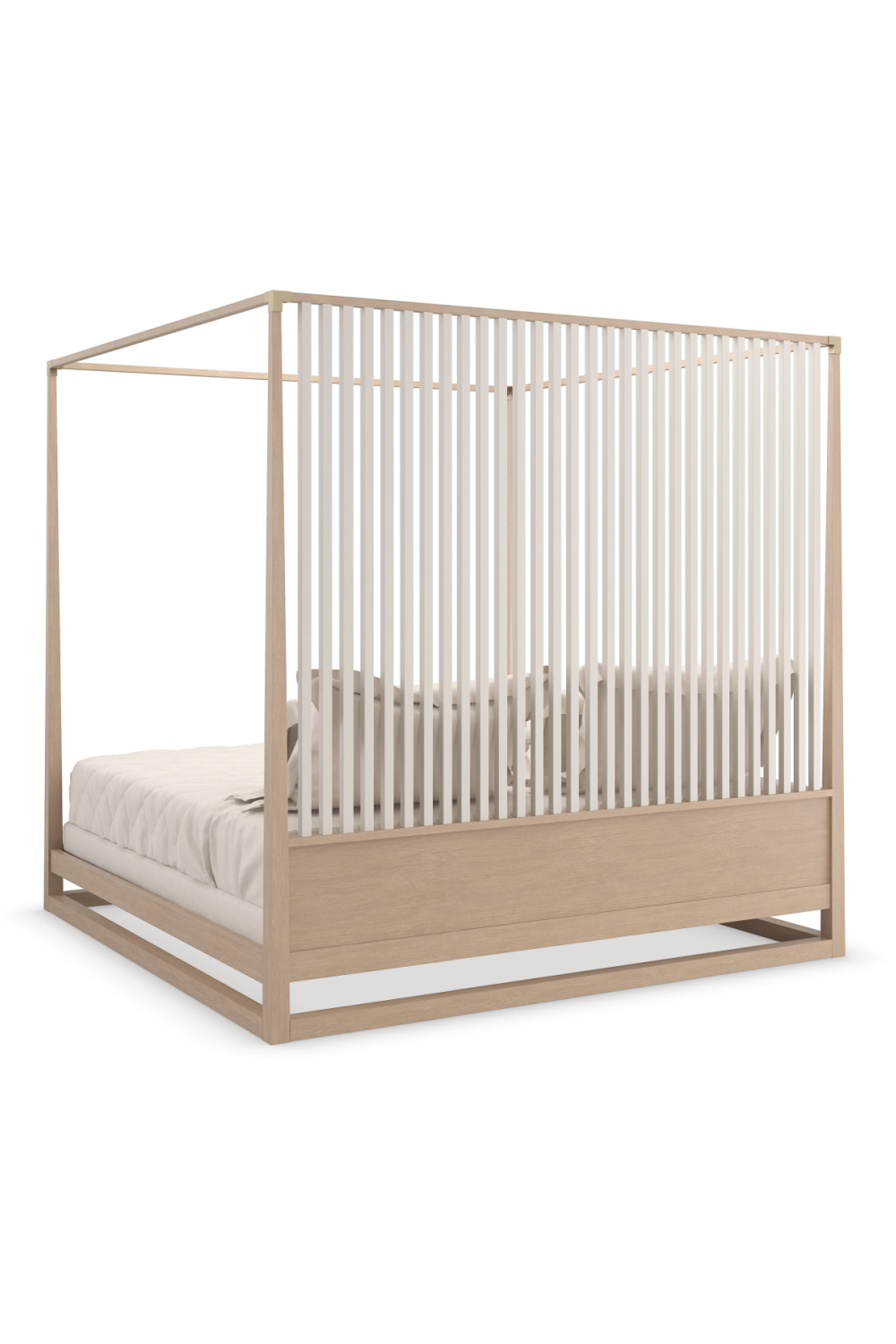   Light Oak Canopy Bed | Oroa.com