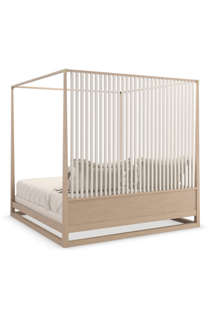   Light Oak Canopy Bed | Oroa.com