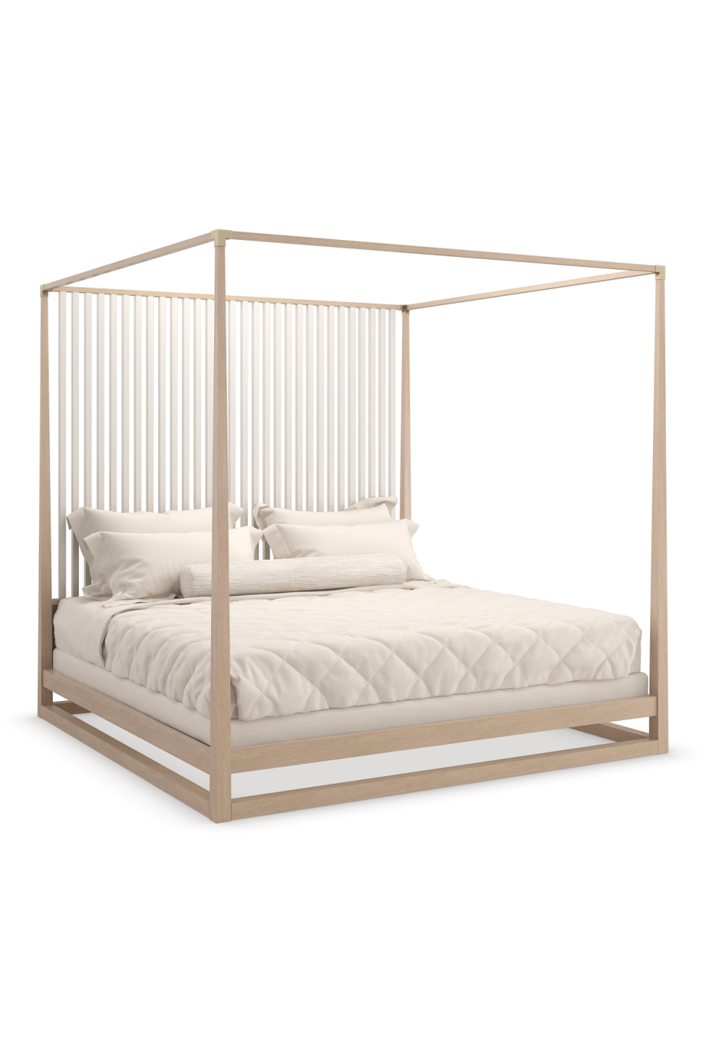   Light Oak Canopy Bed | Oroa.com