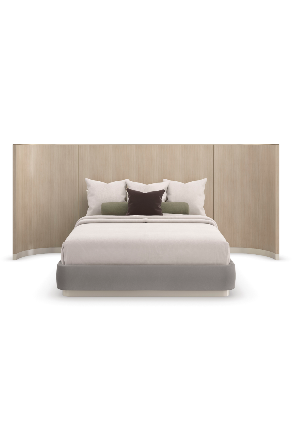   Gray Minimalist Winged Bed | Oroa.com