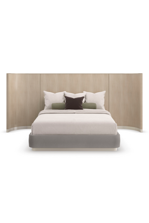   Gray Minimalist Winged Bed | Oroa.com