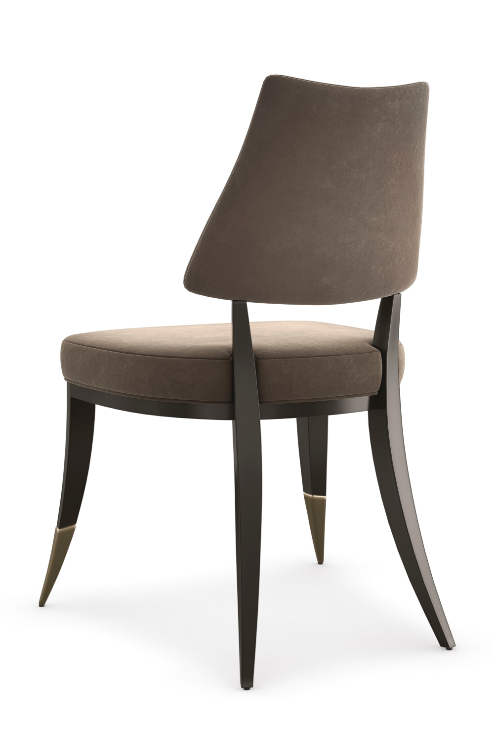   Taupe Velvet Dining Chair | Oroa.com