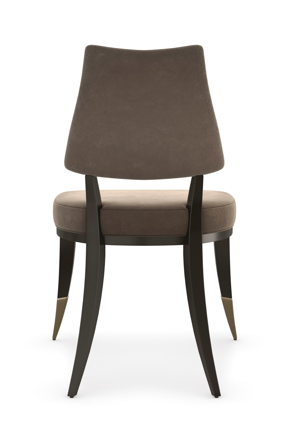   Taupe Velvet Dining Chair | Oroa.com