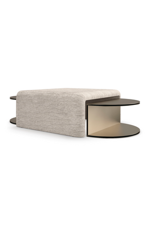   Gold Semi-Circle Cocktail Table | Oroa.com