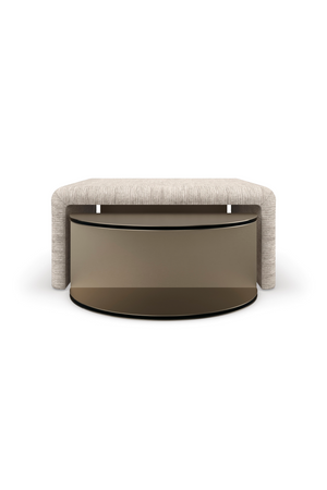   Gold Semi-Circle Cocktail Table | Oroa.com