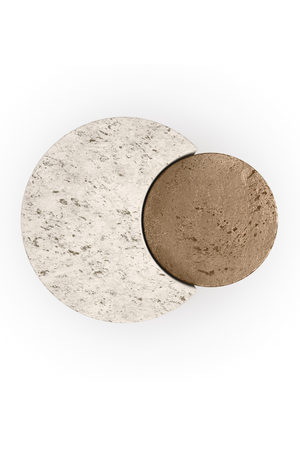   Travertine Modern End Table | Oroa.com