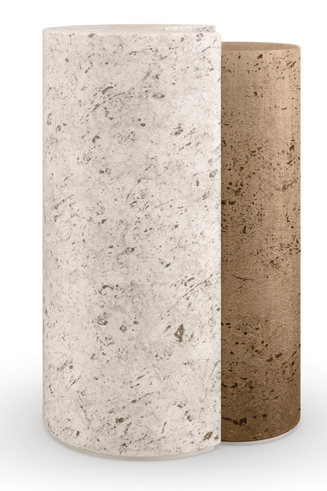   Travertine Modern End Table | Oroa.com