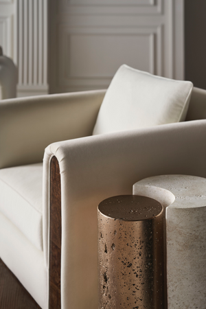   Travertine Modern End Table | Oroa.com