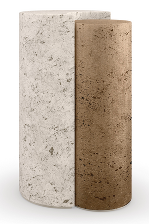   Travertine Modern End Table | Oroa.com