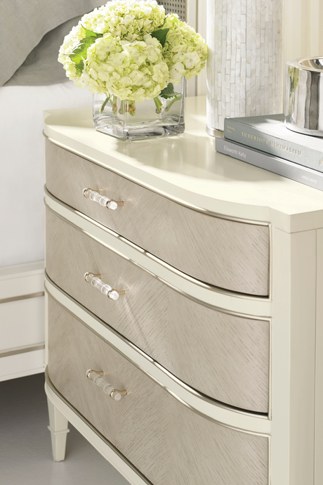   Taupe Modern Nightstand | Oroa.com