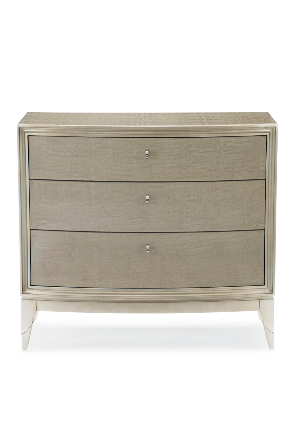   Silver Leaf 3-Drawer Nightstand | Oroa.com