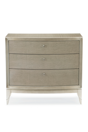   Silver Leaf 3-Drawer Nightstand | Oroa.com