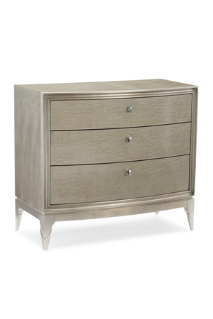   Silver Leaf 3-Drawer Nightstand | Oroa.com