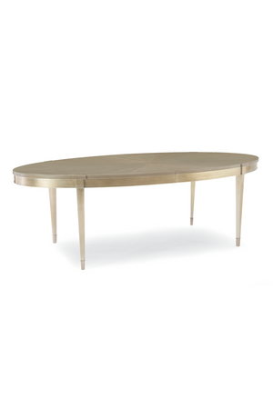   Silver Leaf Oval Dining Table | Oroa.com
