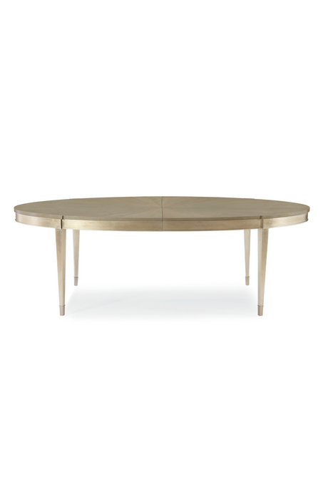   Silver Leaf Oval Dining Table | Oroa.com